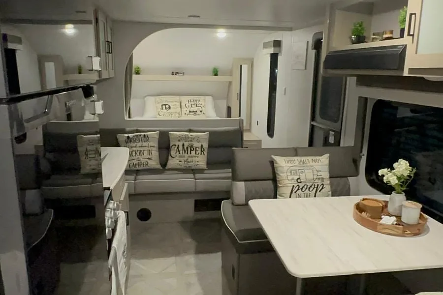 "YHOW" MEET SALEM, OUR FUN RV Travel Trailer RV rental in Miami Florida — exterior