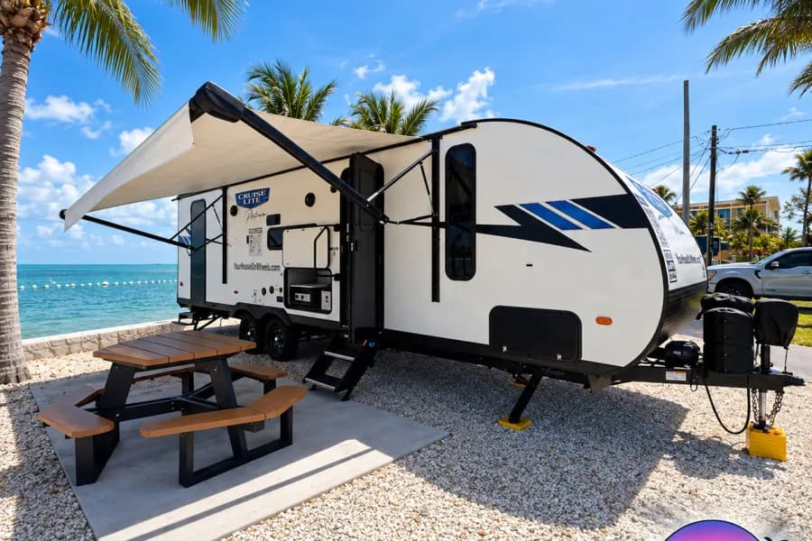 "YHOW" MEET BIGGIE OUR BEACHY RV Travel Trailer RV rental in Miami Florida, exterior